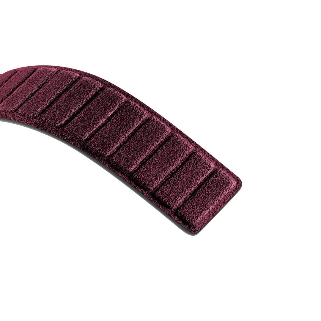 Alcantara Apple Watch Band - Red - 42/44/45/46mm & Ultra (49mm)
