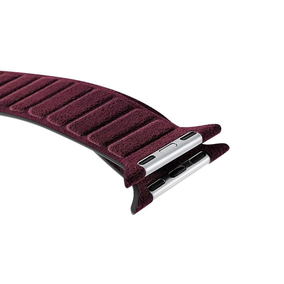 Alcantara Apple Watch Band - Red - 42/44/45/46mm & Ultra (49mm)