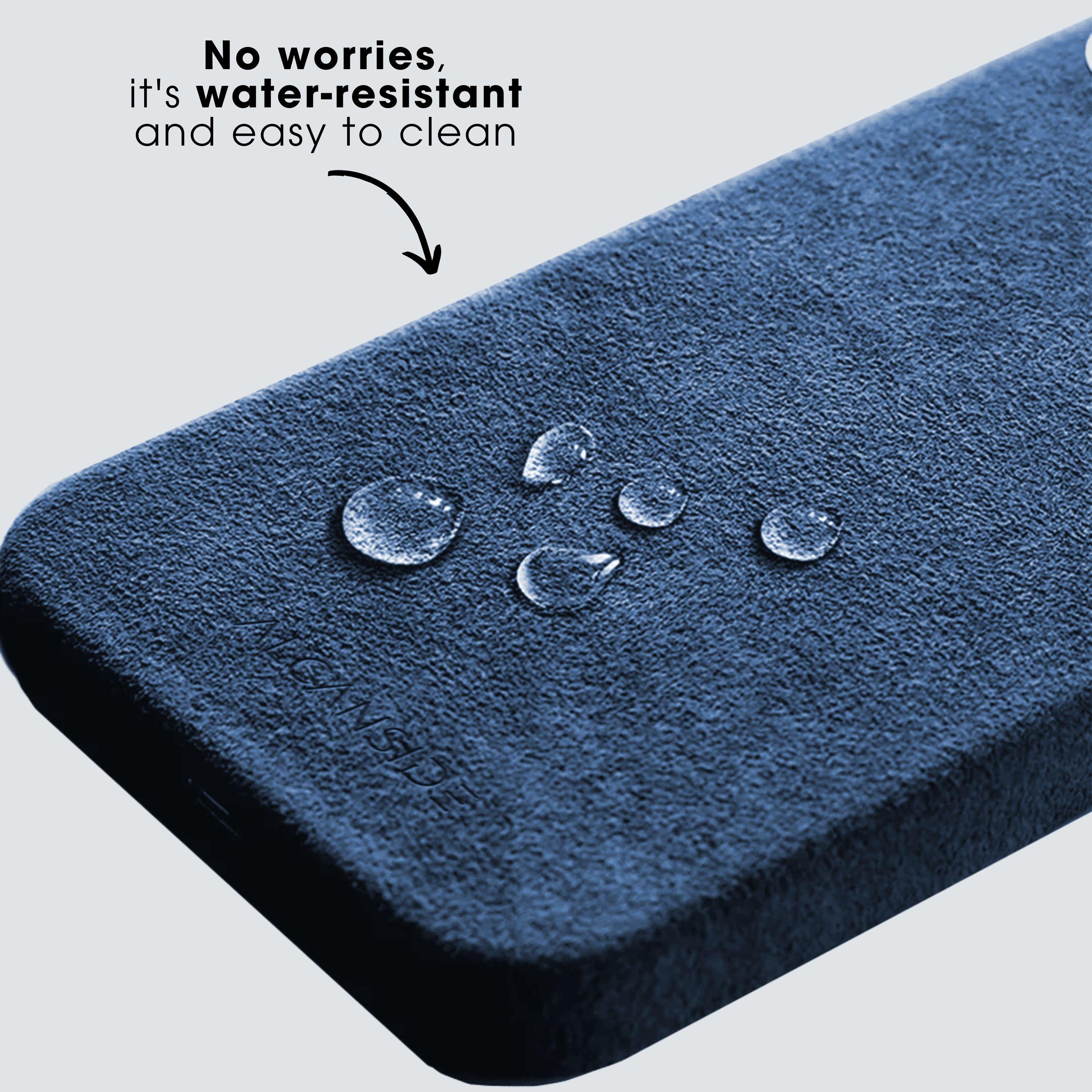iPhone 12 & 12 Pro - Alcantara Case - Ocean blue - Alcanside