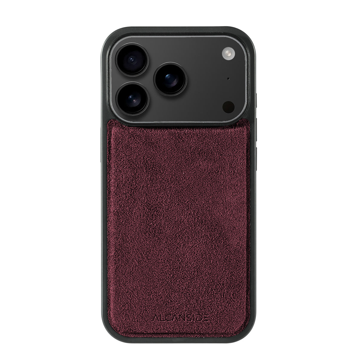 iPhone 17 Pro Max - Alcantara Back Cover - Wine Red