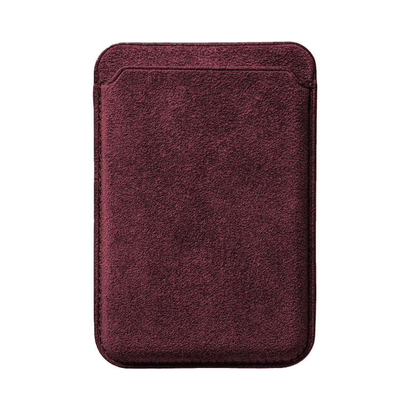 Alcantara MagSafe Wallet - Red - Alcanside